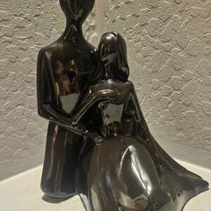 Ceramic Statue Royal Haeger Style Man Holding Woman